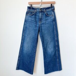 Veronica Beard Taylor Wide Leg Crop High Rise Jeans Womens 27 Bandit